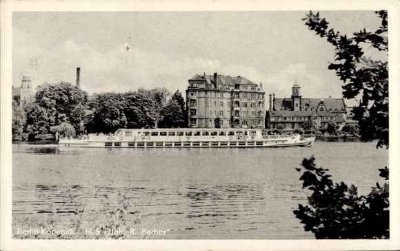 Ak Berlin Köpenick, Salondampfer MS Joh. R. Becher