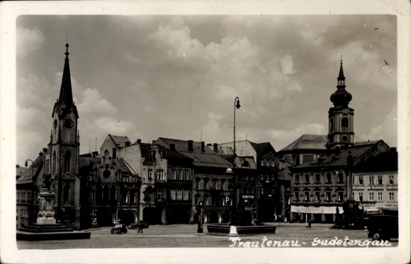 Ak Trutnov Trautenau Riesengebirge Region Königgrätz, Marktplatz