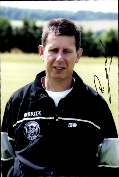 Autograph card Co-Trainer Rudi Collet, SV Wehen Wiesbaden, autograph