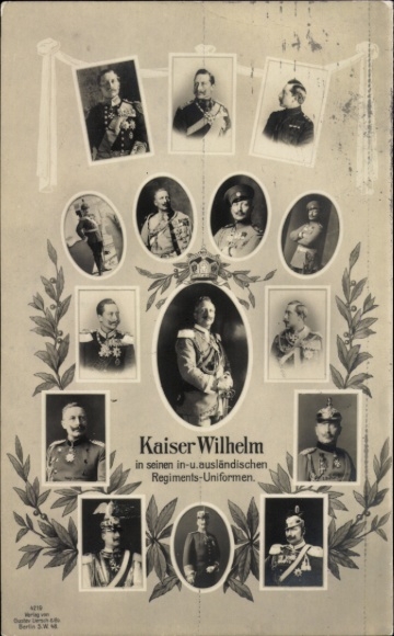 KP cesarza Wilhelma II, Portrety, Mundury pułkowe krajowe i zagraniczne, Liersch 4219