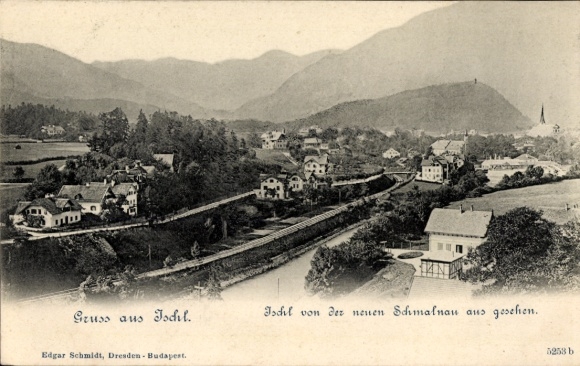 Ak Bad Ischl in Oberösterreich, Gesamtansicht, Neu Schmalnau