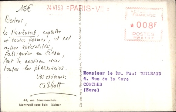 Postcard Saint Rémy sur Avre Eure et Loir, Usines de l'Isle, Abbott