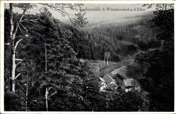 Ansichtkaart Wensdorp aan de Elster, Fuchsmühle
