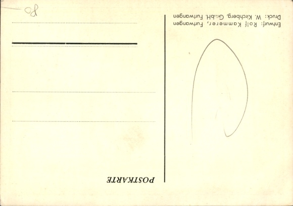 Postcard Propaganda, Schlageter in Commemoration of August 12, 1933, NSDAP, Furtwangen Local Group