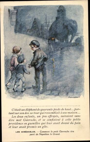 Artist PC Poulbot, Francisque, Les Misérables, Petit Gavroche