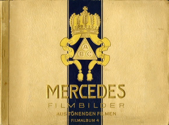 Mercedes film pictures IV From sounding films collector&#39;s picture album Batschari cigarette factory, Baden-Baden