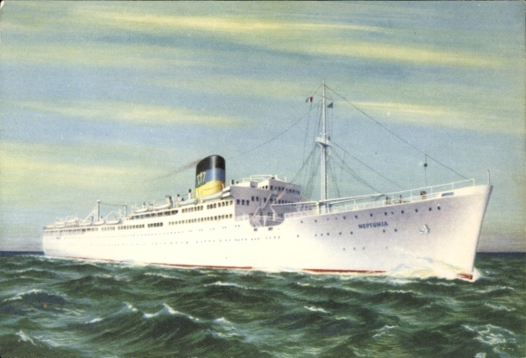 Artysta KP parowiec TSS Neptunia, Greek Line