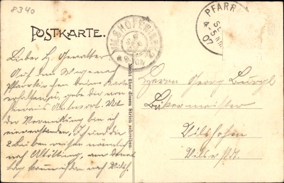 Postcard Pfarrkirchen in Niederbayern, general view, trotting course