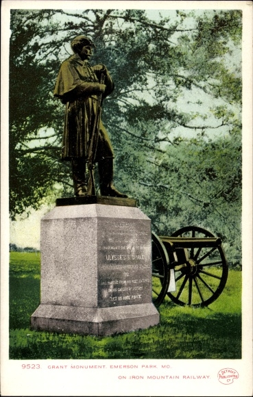 Ak Kansas City Missouri VS, Grant Monument, Emerson Park