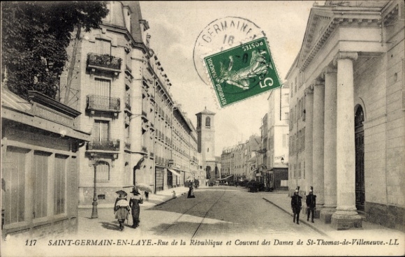 CPA Saint Germain et Laye Yvelines, Rue de la République