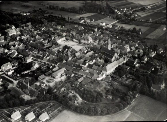 Photo Bad Königshofen in Grabfeld Lower Franconia, aerial photograph