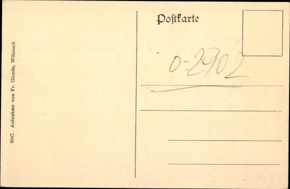 Postcard Bad Wilsnack in Prignitz, municipal school building, portal, staircase