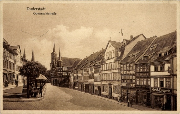 Ak Duderstadt im Eichsfeld, Obermarktstraße