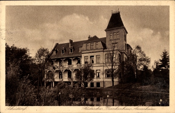 Ak Schüttorf in de provincie Bentheim, gemeentelijk ziekenhuis Annaheim