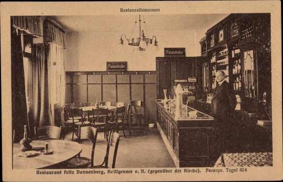 PC Berlin Reinickendorf Heiligensee, restaurant, interior view