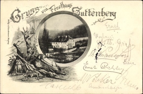 KP passe-partout Guttenberg w Lesie Frankońskim, dom leśny