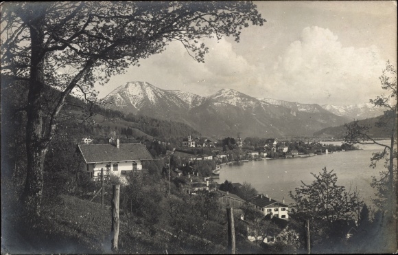 Postcard Gmund am Tegernsee Upper Bavaria, total view