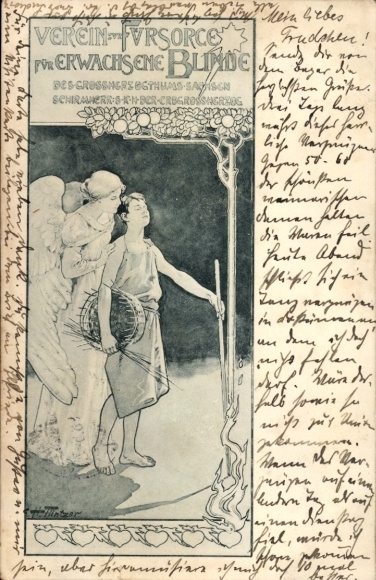 Artist Postcard Association for the Care of Adult Blind People, Saxony