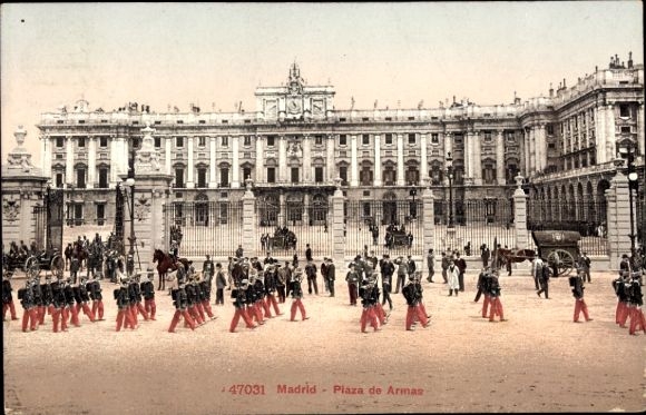 AK Madrid, Spanien, Plaza de Armas
