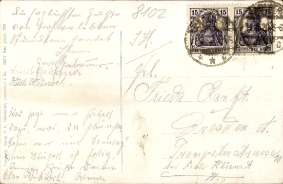 Postcard Dresden Langebrück, Gasthof Langebrück
