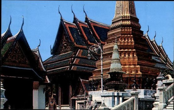 10 alte Ak Thailand, diverse Ansichten