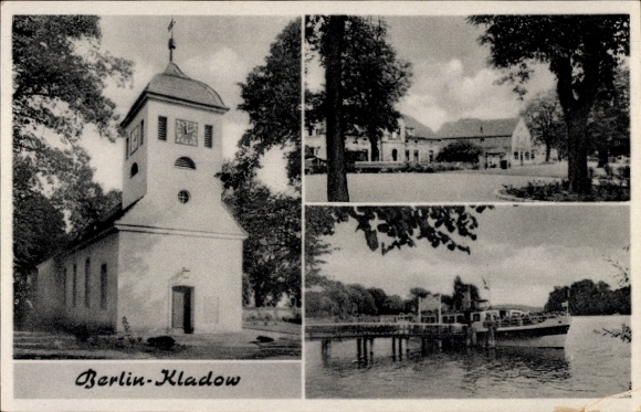 Ak Berlin Spandau Kladow, Kirche