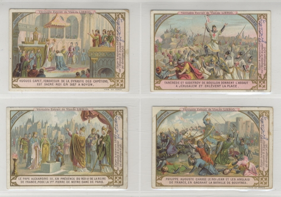 Liebig individual images Sanguinetti 429 Storia di Francia images b, d, e, f 1894