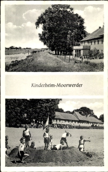 Ansichtkaart Hamburg Wilhelmsburg Moorwerder, kindertehuis
