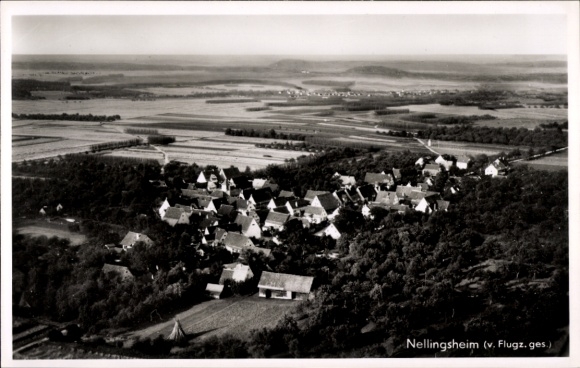 Ak Nellingsheim Neustetten in Württemberg, Fliegeraufnahme