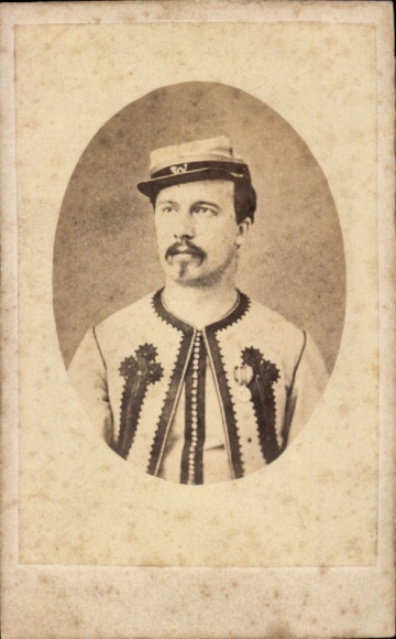 CdV Schlacht um Mentana, Kapitän Devano, Porträt in Uniform