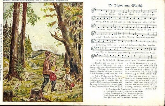 30 individual song cards, Anton Günther
