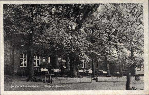 Postcard Godern Pinnow in Mecklenburg Western Pomerania, Meyer&#39;s restaurant