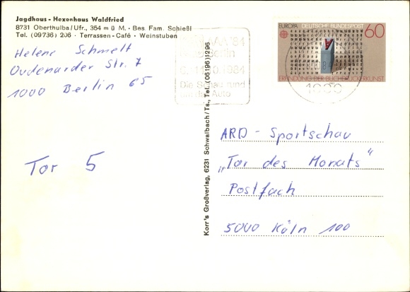PC Oberthulba in Lower Franconia, Jagdhaus-Hexenhaus Waldfried