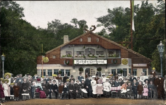 PC Zwickau in Saxony, trade and industry exhibition 1906, Schweizerhaus