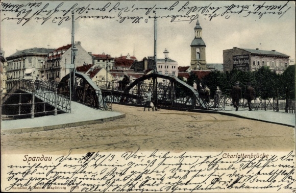 Ak Berlin Spandau, Charlottenbrücke