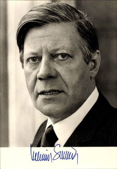 Helmut Schmidt, Chancellor, SPD, portrait