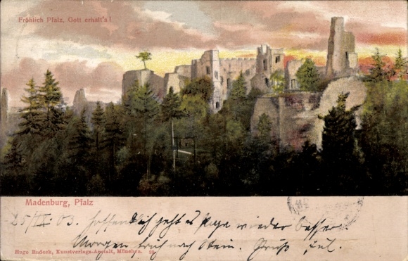 Ak Eschbach in der Pfalz, Madenburg