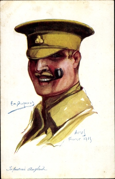 Artysta KP Dupuis, E., żołnierz piechoty brytyjskiej, portret