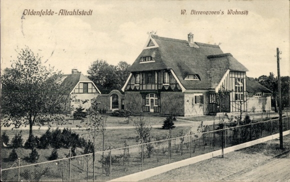 Postcard Hamburg Wandsbek Rahlstedt Oldenfelde Altrahlstedt, W. Birrencoven's residence