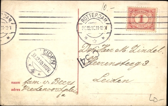 Artist PC Gerstenhauer, JG, Zalig uiteinde, postman with letters