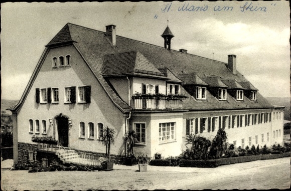 Postcard knowledge at the victory, convalescent home Maria am Stein
