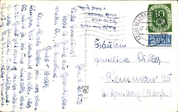 Postcard Bismarck Gelsenkirchen in the Ruhr area, Ruhr Zoo, Monkey Island