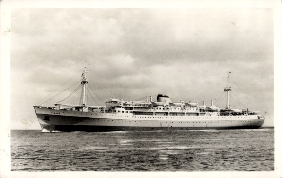 foto Ak Steamer M/N Argentinië Yapeyu, Argentijnse lijnen