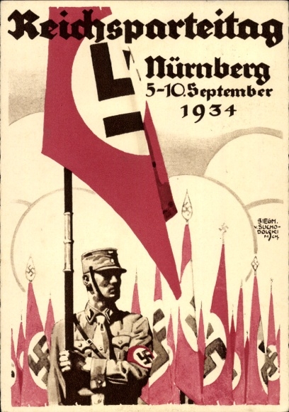 Künstler Ak von Suchodolski, Nürnberg, Reichsparteitag der NSDAP 1934