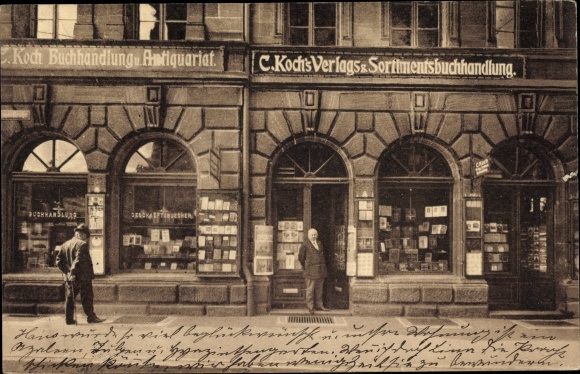 PC Nuremberg in Middle Franconia Bavaria, publishing and assortment bookshop, antiquarian bookshop