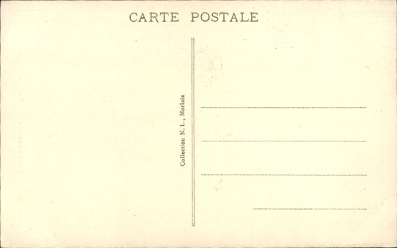 Postcard Morlaix Finistère, Les Cent Marches, GUILLOU, painting shop, glass shop, stairs