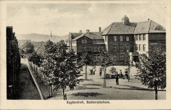 Postcard Kupferdreh Essen in the Ruhr area, Rectorate School