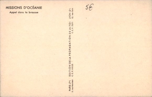 Postcard Missions of Oceania, Call in the Bush