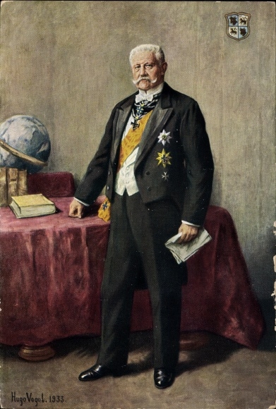 KP artysty Vogel, Hugo, prezydent Rzeszy Paul von Hindenburg, portret