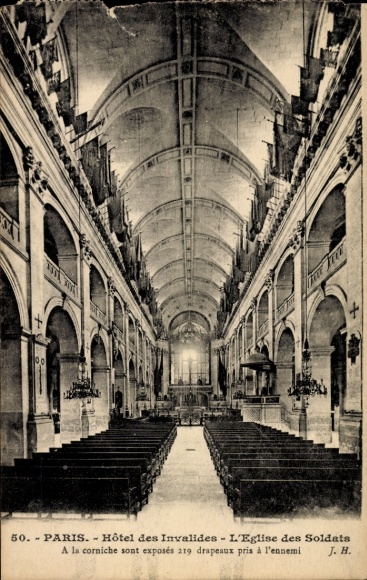 Ak Paris VII, Hôtel des Invalides, L'Eglise des Soldats